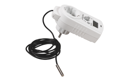 Steckdosen-Thermostat McPower ''TCU-540'' 5-30°C, Display, Kabel + Außenfühler
