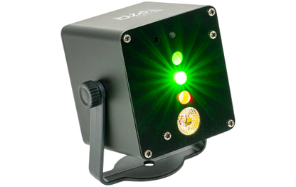 LED & Laser-Effekt IBIZA ''TINYLED-LASRGB'', akkubetrieben, 1x 3W 3-in-1 RGB-LED