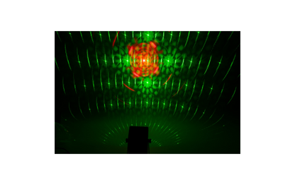 LED & Laser-Effekt IBIZA ''TINYLED-LASRGB'', akkubetrieben, 1x 3W 3-in-1 RGB-LED