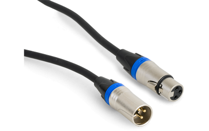 Hochwertiges Audiokabel BST ''SOUND-XLRM-XLRF-0.6'' 0,6m, XLR Stecker u. Buchse