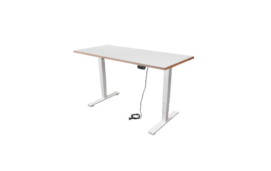 Schreibtisch imstande, business-w + Platte 140x60cm Pebble