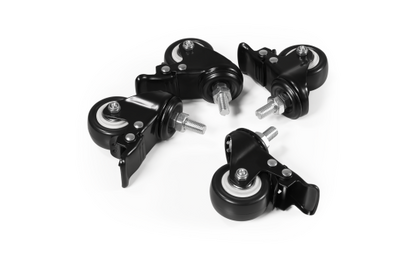 Tischrollen imstande, 4er-Set, schwarz, Tragkraft je 50kg