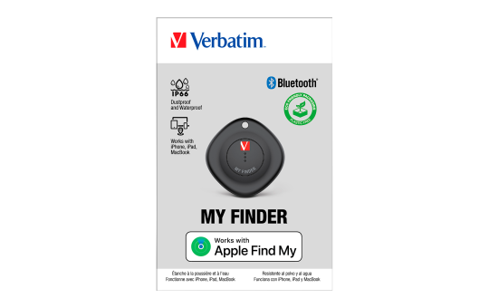 Bluetooth-Tracker Verbatim ''My Finder'' für Apple ''Wo ist?'', Keyring, 1 Stk.
