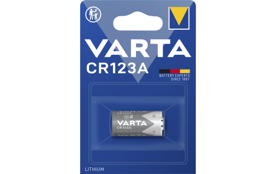 Lithium-Photobatterie VARTA, CR 123A, 3 V, 1er-Blister