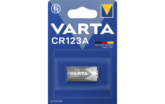 Lithium-Photobatterie VARTA, CR 123A, 3 V, 1er-Blister
