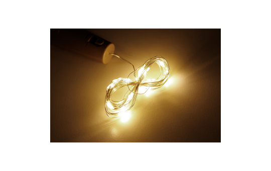 LED-Lichterkette McShine ''Bottle'' 20 LEDs, ca. 2m, Batteriebetrieb
