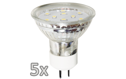 Einbauleuchten-Set McShine, 5xRahmen, 5xLED-Strahler,  GU10, 3W, 300 lm