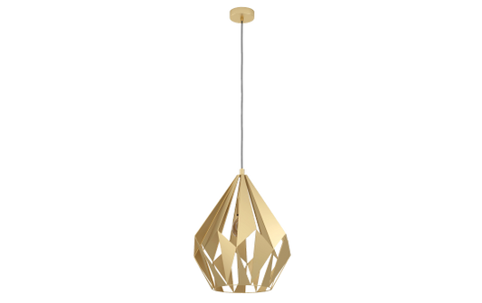 Hängeleuchte EGLO ''Carlton'', E27, Stahl, gold, 110cm