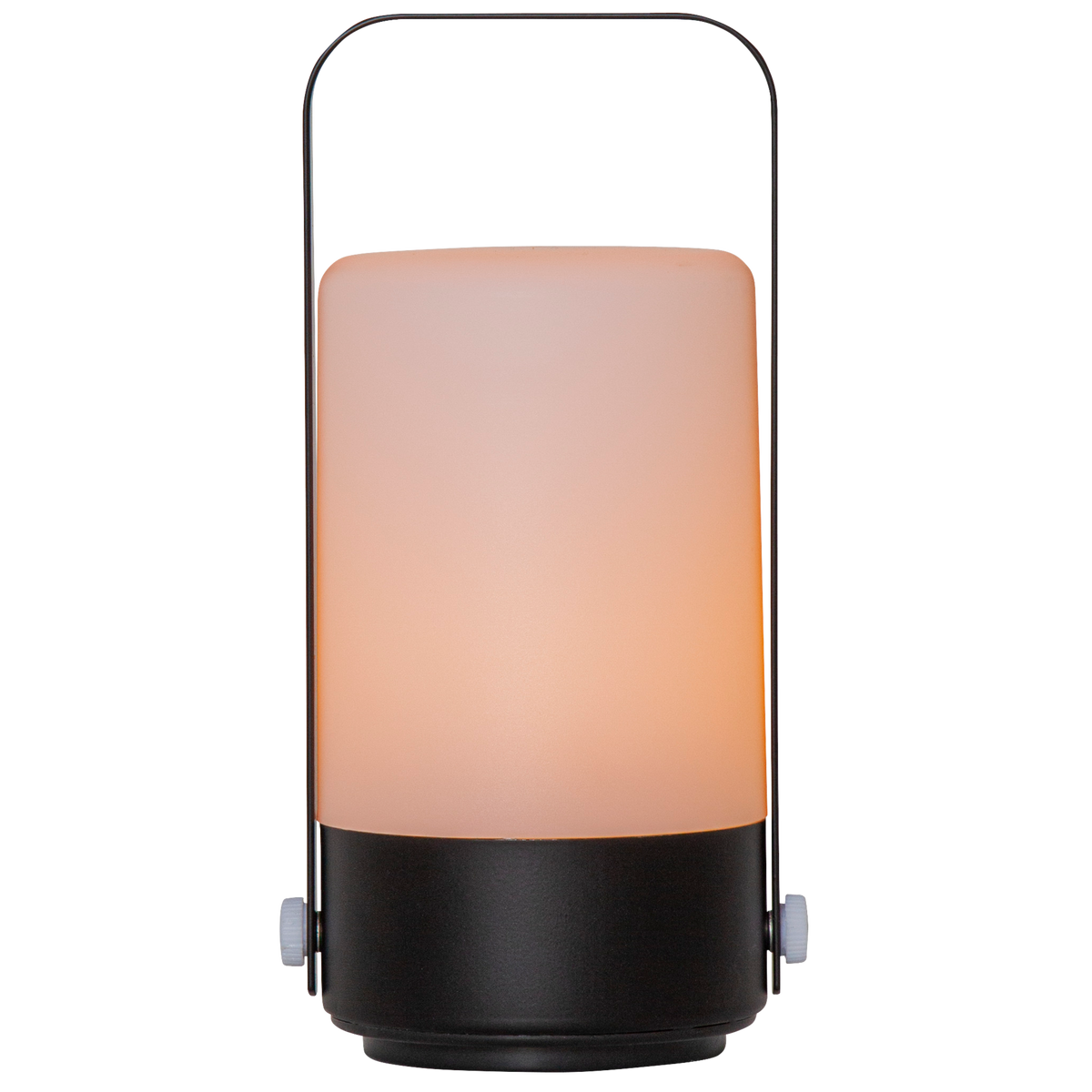 LED-Laterne ''Flame Lantern'', schwarz, 10x19cm, Batteriebetrieben, Timer