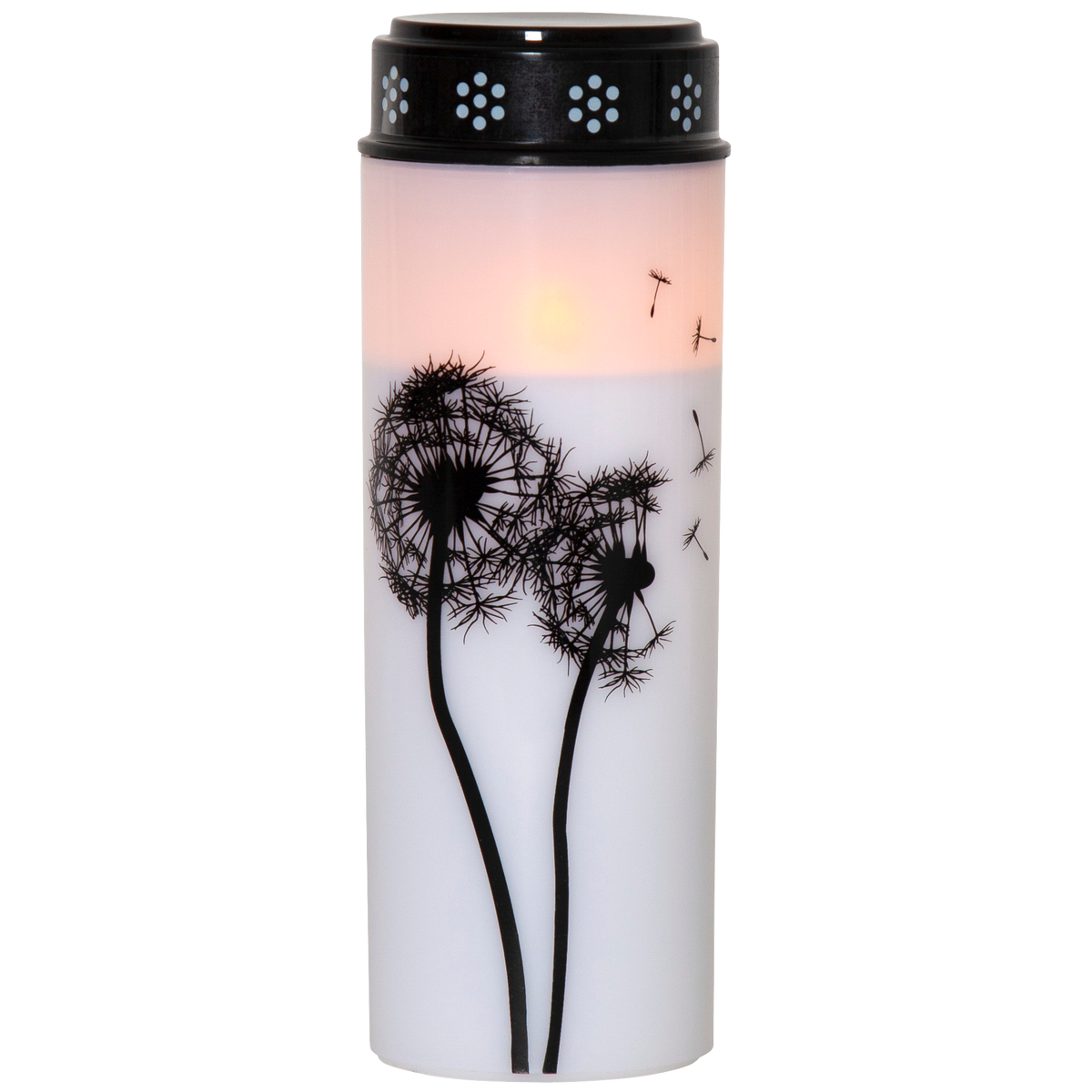 LED-Grablicht ''Dandelion'', weiß mit Pusteblumenmotiv, warmweiß, 21x7cm, outdoor