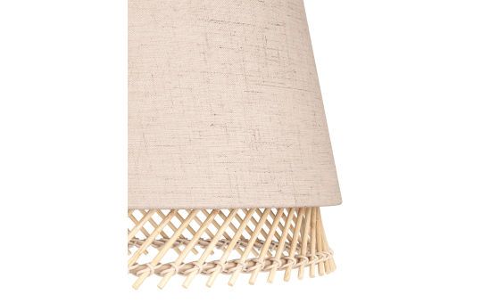 Stehleuchte EGLO ''Tabley'', E27, Stahl, natur/braun, 153cm