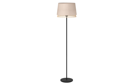 Stehleuchte EGLO ''Tabley'', E27, Stahl, natur/braun, 153cm