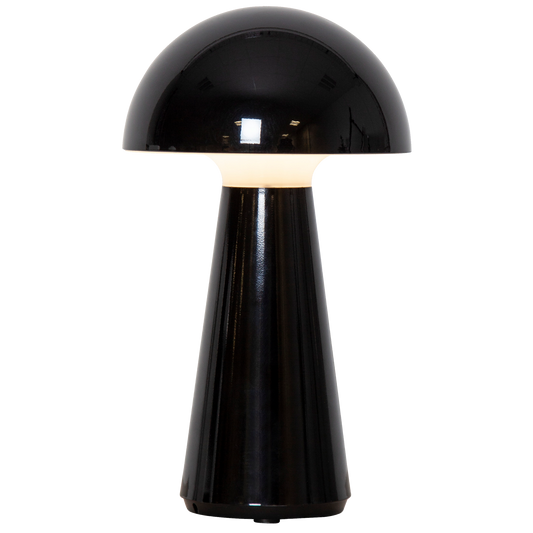 LED-Tischleuchte ''Mushroom'', 16x28cm, schwarz, Akku, Ladekabel, outdoor