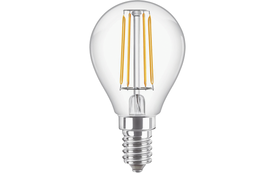 LED-Tropfenlampe Philips ''Classic'', E14, 6,5W, 2700K, 806lm, 230V, klar