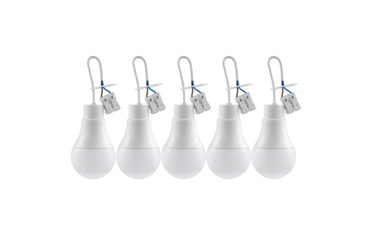 LED-Renovierleuchte McShine ''LR-9'' 9W, 900lm, 4000K, 19cm Kabel, 5er-Pack