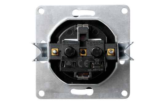 Schutzkontakt-Steckdose McPower ''Flair'' 250V~/16A, UP, Einsteckschutz, anthrazit