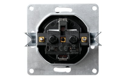 Schutzkontakt-Steckdose McPower ''Flair'' 250V~/16A, UP, Einsteckschutz, anthrazit