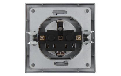 Schutzkontakt-Steckdose McPower ''Flair'', 250V~/16A, IP44, anthrazit, 12er-Pack