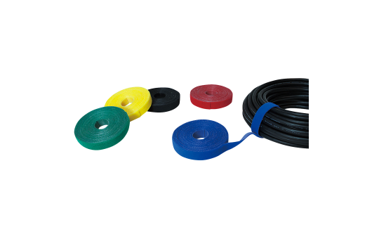 Kabelbinder aus Klettband, 4m, blau