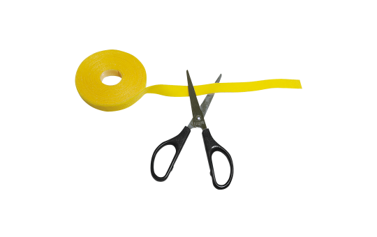 Kabelbinder aus Klettband, 4m, blau