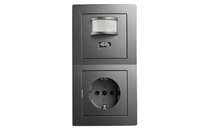 Schalter und Steckdosen Set McPower Flair ''PIR'' anthrazit, 3-teilig