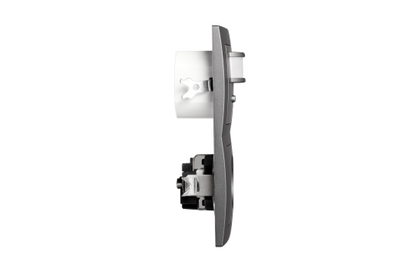 Schalter und Steckdosen Set McPower Flair ''PIR'' anthrazit, 3-teilig