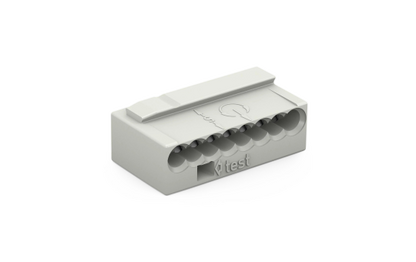 MICRO-Verbindungsdosenklemme WAGO, eindrähtige Leiter, Ø0,8mm, 8 Klemmstellen