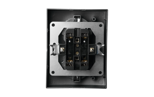 Schutzkontakt-Steckdose McPower ''Flair'' 2-fach, 250V~/16A, anthrazit