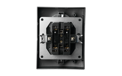 Schutzkontakt-Steckdose McPower ''Flair'' 2-fach, 250V~/16A, anthrazit