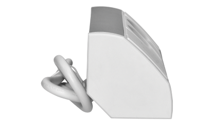 Steckdosenblock Aufbau, silber-weiß, 2-fach, 2x USB (Typ A+C), 3680W
