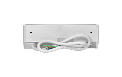Steckdosenblock Aufbau, silber-weiß, 2-fach, 2x USB (Typ A+C), 3680W