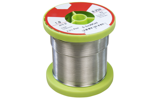 Lötzinn auf Rolle, 1mm, 250g, bleifrei (99Sn 1Cu)