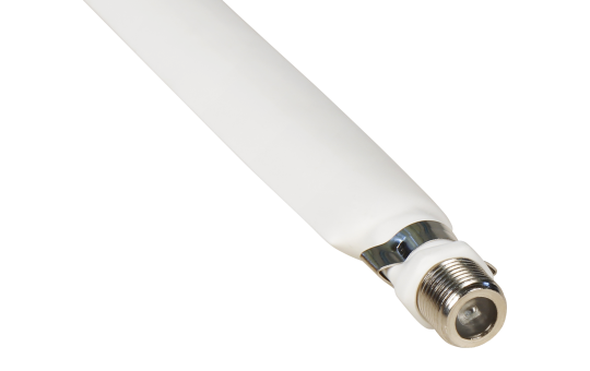 Fensterdurchführung für Sat-Kabel mit 2 F-Anschlüssen, flexibel, 20cm, weiß