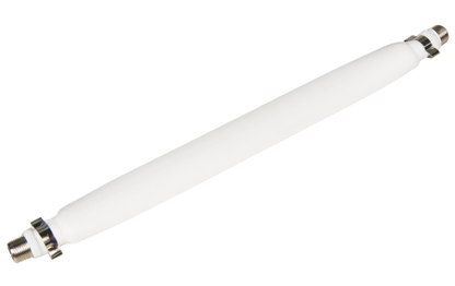 Fensterdurchführung für Sat-Kabel mit 2 F-Anschlüssen, flexibel, 20cm, weiß