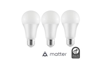 LED-Glühbirne ITIUS, E27, 900lm, RGB + CCT, matter über Thread, 3er-Pack