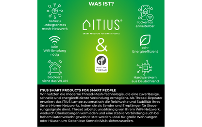 LED-Glühbirne ITIUS, E27, 900lm, RGB + CCT, matter über Thread, 3er-Pack