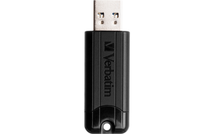 USB 3.2 Stick Verbatim, 128GB Speicher, PinStripe, Typ-A, Schiebemechanismus