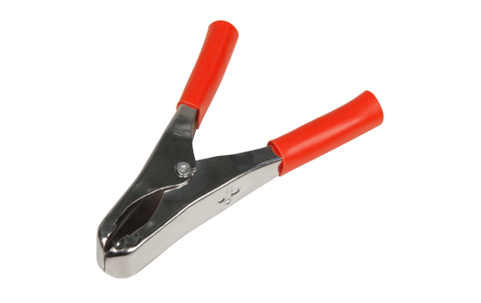 Krokodilklemme McPower, 82mm, rot, 20A, Metall