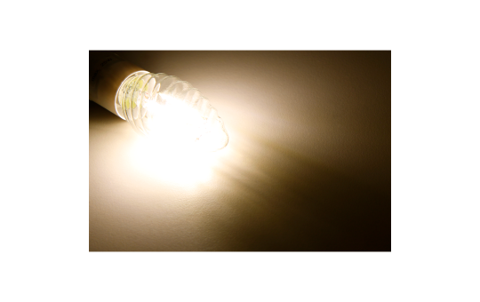 LED Filament Kerzenlampe gedreht McShine ''Filed'', E14, 4W, 490 lm, warmweiß, klar