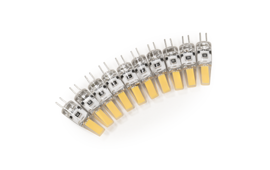 LED-Stiftsockellampe McShine ''Silicia COB'', G4, 1,5W, 200lm, warmweiß, 10er-Pack