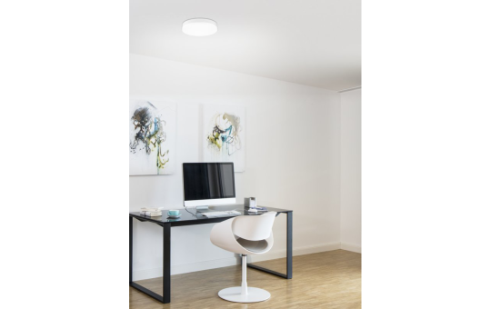 LED Deckenleuchte, 1.600lm, 3000K, 24W, warmweiß, IP44, 280x53mm, Bewegungsmelder