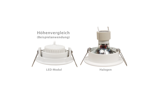 LED-Modul McShine ''MCOB'' 5W, 400lm, 230V, 50x25mm, warmweiß, 3000K, step-dimmbar