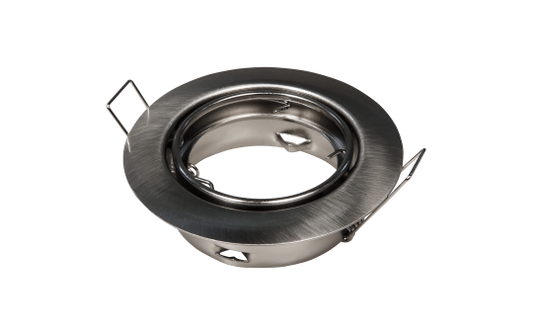 Einbaurahmen McShine ''ER-87'' Edelstahl gebürstet, Ø87mm, schwenkbar