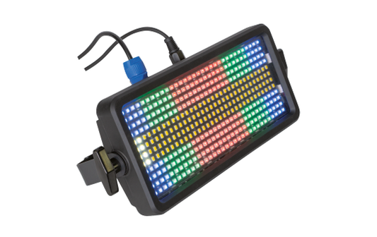 DMX-Lichteffekt IBIZA ''FLASH-COLOR-STROBE'', 384 LED RGB+W,110-240V, 320x160x75mm