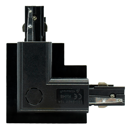 Unterputz-Steckverbinder ''SPS'', 230V, IP20, 111x36x111mm, L rechts, schwarz
