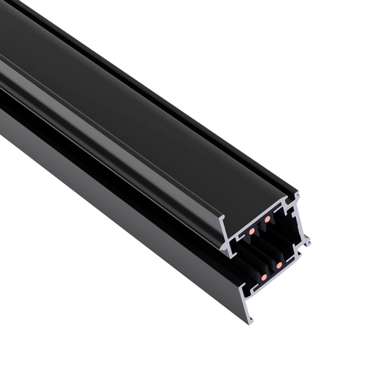 Unterputz-Schiene ''SPS'' für 3-Phasen-Schienensystem, 1m, schwarz