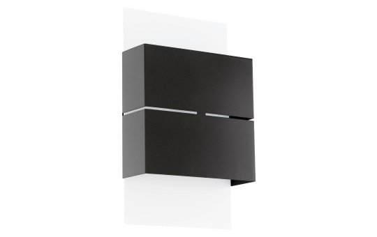 Wandleuchte EGLO ''Kibea'', LED,Stahl, weiß/anthrazit, 3000K, 2x2,5W, 26x15cm