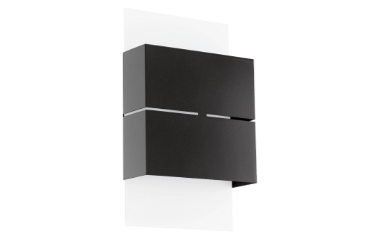 Wandleuchte EGLO ''Kibea'', LED,Stahl, weiß/anthrazit, 3000K, 2x2,5W, 26x15cm