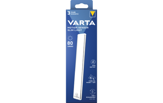 LED-Bewegungsmelder VARTA, Slim Light, 80lm, inkl. USB-C-Kabel