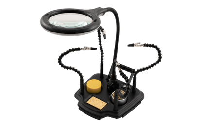 Dritte Hand mit LED-Lupe McPower ''11M'', 4W, mit USB-Anschluss